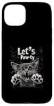 iPhone 15 Plus Let’s Paw-ty Cat Graphic Fun Party Cat Design for Pet Lovers Case