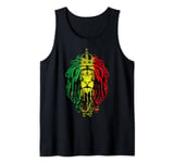 King Rasta Judah Rastafarian Reggae Lion Men Women Astrology Tank Top