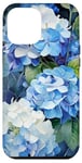 iPhone 13 Pro Max White Blue Hydrangea Flowers Cute Case