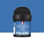 Peinture Tollens premium murs, boiseries et radiateurs bleu venitien velours 50ml