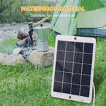 Chargeur solaire portable 3W 5V Chargeur de panneau solaire &eacute;tanche pour le camping avec interface USB pour charger des t&eacute;l&eacute;phones portables Mini ventilateurs Lumi&egrave;re LED Moniteur domestique Cam&eacute;ra