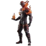 Figurine Man On Fire Play Arts 28 CM - Metal Engrenage Solid 5 The Phantom Pain