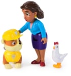 Paw Patrol Rubble, Mayor Goodway and Chickaletta Figures, Kids’ Toys for Boys an