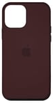 Coque pour iPhone 12 mini MagSafe et contrôle de l'appareil photo – Coque marron uni