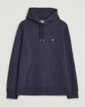 GANT Original Shield Logo Hoodie Evening Blue