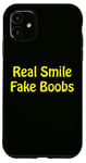 Coque pour iPhone 11 Real Smile. Faux Seins