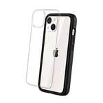 RhinoShield Coque Compatible avec [iPhone 13] | Mod NX - Protection Fine Personnalisable avec Technologie Absorption des Chocs [sans BPA] - Noir