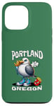 Coque pour iPhone 13 Pro Max Portland Oregon Seagull French Fries Souvenir drôle