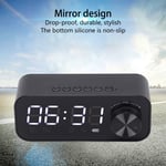 B126 Bt Clock Speaker Adjustable Alarm Clock Radio With Led(Black ) Part