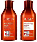 Redken Frizz Dismiss Shampoo Conditioner Duo Set Babassu Oil Adds Shine And Smo