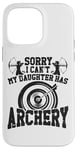 iPhone 14 Pro Max Archery Bow Archer Mom Mother Vintage Sorry I Can't My Case