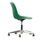 Vitra - Eames RE Plastic Chair PSCC 17 Emerald, Castors Soft - Kontorsstolar - Charles & Ray Eames - Grön