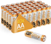 AA Batteries pack of 40 by GP AA Batteries Ultra Alkaline - 10 year shelf life,