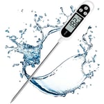 Groofoo - Thermomètre Cuisine,Thermomètre Numérique Digital avec Sonde Longue,Lecture instantané Thermomètre Cuisson,Thermomètre Viande pour