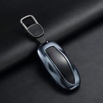 JHSOP Étui de clé de Voiture en Alliage d'aluminium Key Cove, pour Tesla modèle 3 2016-2020 clé Shell Sac de Rangement Protecteur de Luxe Style