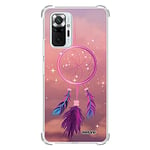 Evetane - Coque Silicone pour Xiaomi Redmi Note 10 Pro - Protection Souple et Renforcée - Coins Antichocs - Fine et Transparente - Coque Arrière - Attrape rêve Rose