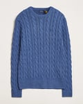 Polo Ralph Lauren Cotton Cable Pullover Bright Blue