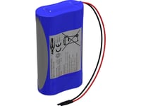 Ansmann 2S1p Batteripaket Cellantal: 2 Batteristorlek: 18650 Kabel Litium 7,2 V 3500 Mah