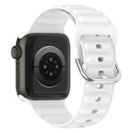 Apple Watch 41mm Series 7 Sportigt armband i silikon, vit