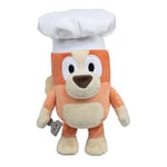 Giochi Preziosi Bluey - Pelouche - 20 cm - Doux et très détaillé - Représentant Un Bingo en Version Chef avec Chapeau de Cuisinier, pour Enfants à partir de 3 Ans