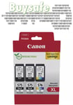 Canon PG-575XL (x2) / CL-576XL Dual pack of Printer Inks for PIXMA TS3551i