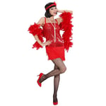 WIDMANN MILANO PARTY FASHION - Costume Charleston, robe et bandeau avec plumes, années 20, Flapper