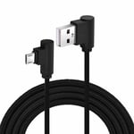 Braided 90 Degree Right Angle Micro USB Fast Data Sync Charger Cable Charging-2m