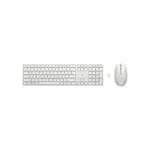 HP 650 trådløst tastatur og mus, hvid