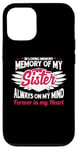 iPhone 12/12 Pro In loving memory memory of my sister always on my mind Case