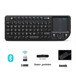 Mini clavier sans fil avec souris TouchSub,contrôle à distance pour Android TV Box,IPTV,HTPC,PC,2.4 mesurz - Type K02 US