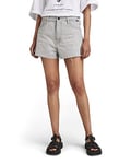 G-STAR RAW Type 89 Short Cut Shorts Femme, Gris (sun faded grey limestone D21414-D109-D127), 24