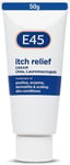 E45 Itch Relief Cream 50 g – Anti Itch Cream for Skin Irritation – Non-Greasy to