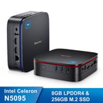 Mini PC Blackview MP60 Intel N5095 2.9 GHz Windows 11 Pro 8 Go LPDDR4/256 Go SSD Wi-Fi 2.4G+5G - Noir