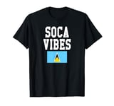 Soca Vibes St Lucian Saint Lucia Independence Flag T-Shirt