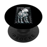 Robot électrique Cyberpunk Android de science-fiction Gamer PopSockets PopGrip Adhésif