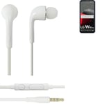 Ecouteurs pour LG Electronics W41 Pro headset casques in ear plug blanc