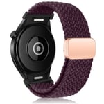 Flätat armband för Samsung Galaxy Watch 6 4 classic/5 Pro 45mm 47mm 43mm 44mm 40mm Magnetiskt armband utan mellanrum Galaxy watch 6 band körsbär cherry watch 4 40mm 44mm