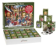 Christmas Toy Store Jigsaw Puzzle Advent Calendar 1000 Pieces by Vermont Christmas Company - 24 Puzzle Sections to Complete - Count Down to Christmas Each Day in December