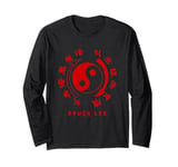 Bruce Lee Jeet Kune Do Red Emblem Long Sleeve T-Shirt