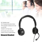 Binaural Headset Office Headset With Mic And Audio Control For 3.5Mm Conne Part