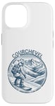 Coque pour iPhone 14 Courchevel France Snowboard Snowboarder