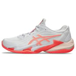 ASICS Femme Court FF 3 Clay Sneaker, White/Sun Coral, 41.5 EU