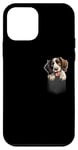 Coque pour iPhone 12 mini Chiot épagneul springer anglais dans la poche mignon amoureux des animaux