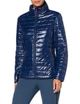 CMP Veste matelassée brillante et imperméable pour femme. M bleu