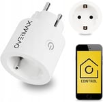 OVERMAX Flow Control, Prise Intelligente Smart Home 16A 4000W, Mesure la consommation d'énergie, horaire de Fonctionnement, Commande vocale, Google Home, WLAN, WiFi Plug 2,4 GHz