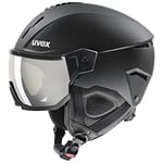 uvex Instinct Visor - Ski Helmet for Men and Women - Visor - Individual Fit - Black Matt - 56-58 cm