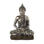 Alexandra House Living Figurine décorative argentée en Plastique Bouddha 32 x 52 x 71 cm