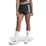 Adidas Own The Run 3-stripe 4" Shorts Svart - Korta Löparbyxor för Damer - Handla nu på Loparshop.se!