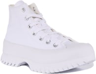 Converse A00871C Lugged 2.0 Hi Top Womens Trainer White Size 3 - 7