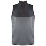 Under Armour Storm Half Zip Up Sleeveless Grey Mens Daytona Vest 1366281 031 - Size Large